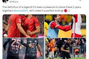 glow-kaiyun.com-凯恩致敬穆勒：传奇！很高兴能与你有两年的合作