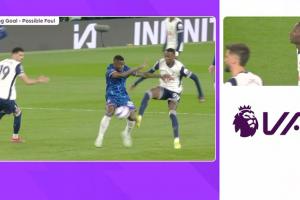 英超说明热刺进球无效判罚：萨尔进攻过程中对凯塞多犯规